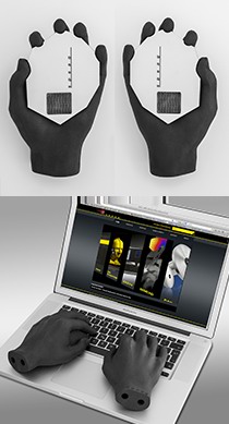 OTA 通用笔记本电脑双手模型